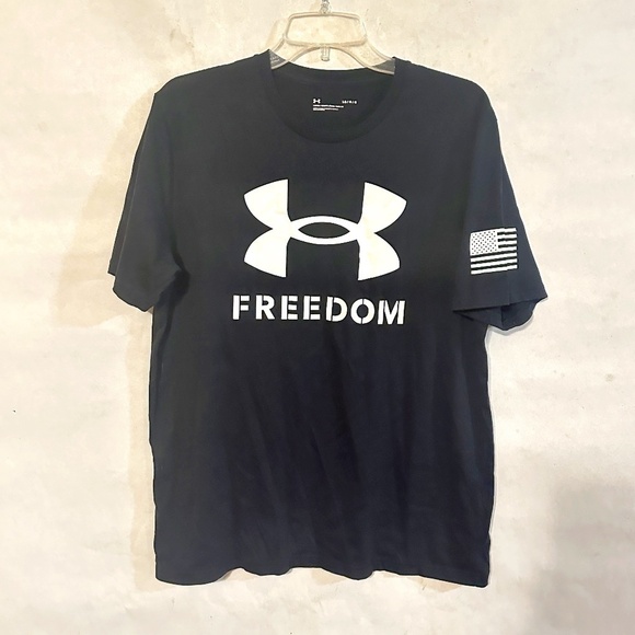UNDER ARMOUR Freedom USA Athletic Workout Training Tee Short Sleeve T Shirt - Picture 1 of 5